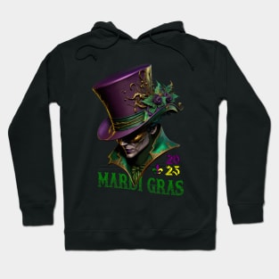 Mardi Gras Purple Magician Hat Hoodie